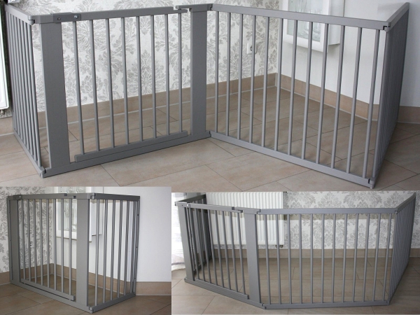 Schutzgitter Absperrgitter Türgitter Treppenschutzgitter 343cm grau